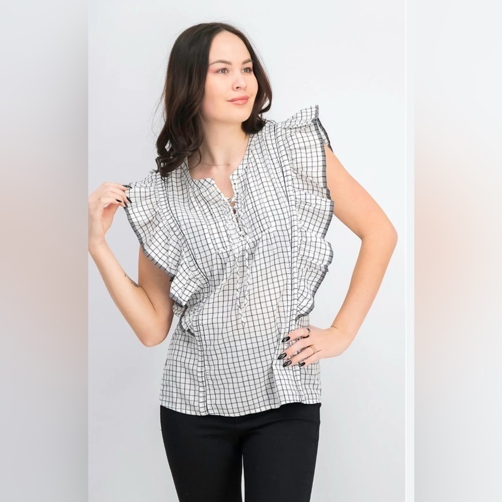 Scotch & Soda | Sleeveless Ruffle Top
